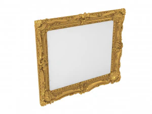 Baroque Picture Frame 15 3D Model