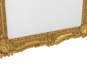Baroque Picture Frame 15 Modèle 3D