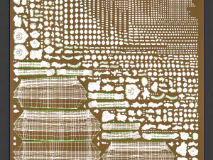 Baroque Picture Frame 15 3D Model