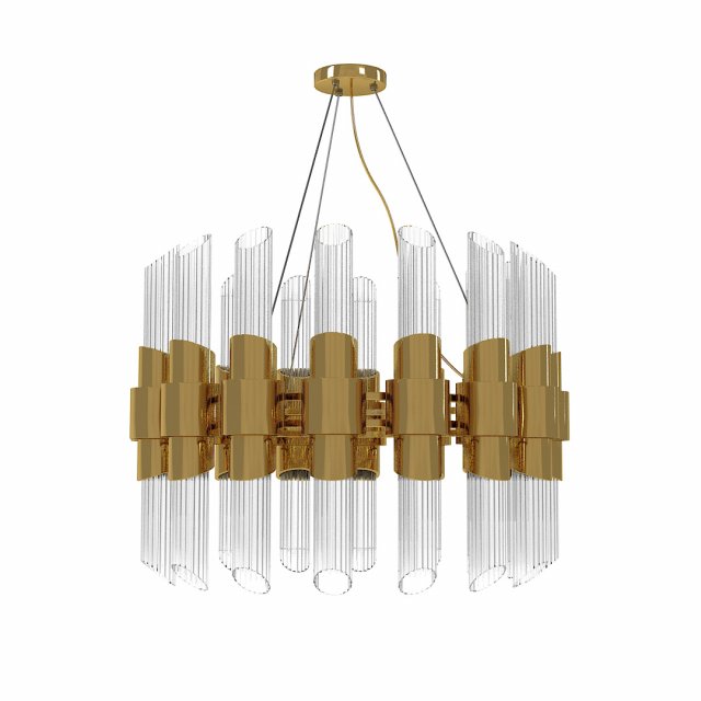 Luxxu Collection Tycho Round Chandelier Model 3D .c4d .max .obj .3ds .fbx .stl .blend 