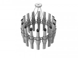 Luxxu Collection Tycho Round Chandelier Model 3D