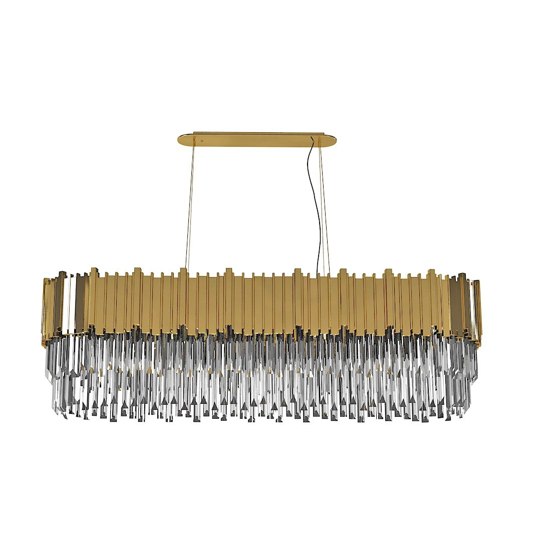 Luxxu Collection Empire Snooker Chandelier 3D Model .c4d .max .obj .3ds .fbx .stl .blend 