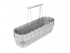 Luxxu Collection Empire Snooker Chandelier 3D Model