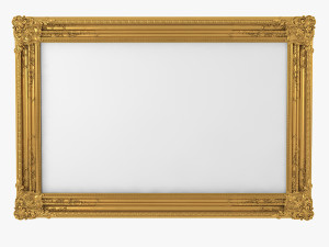 Baroque Picture Frame 14 Modelo 3D