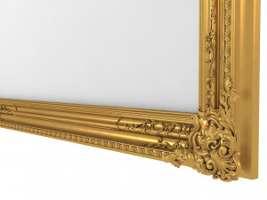 Baroque Picture Frame 14 Modelo 3D