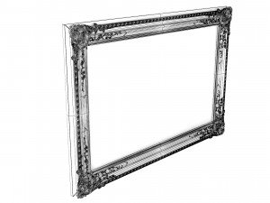 Baroque Picture Frame 14 Modelo 3D