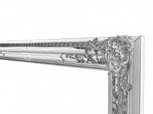 Baroque Picture Frame 14 Modelo 3D