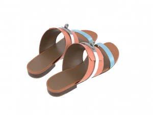 Hermes Women Bag Sandal Set 3D Model