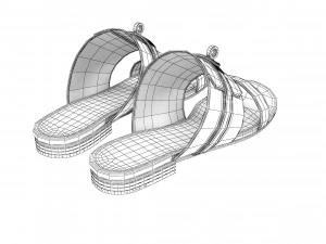 Hermes Women Bag Sandal Set 3D Model