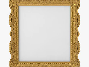 Рамка для фотографий в стиле барокко 13 3D Модель