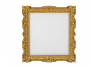 Baroque Picture Frame 13 Modello 3D
