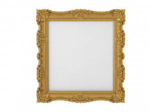 Baroque Picture Frame 13 3D Model