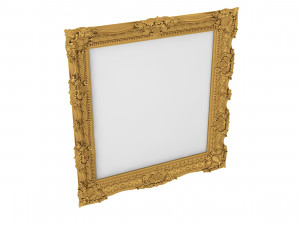 Baroque Picture Frame 13 Modello 3D