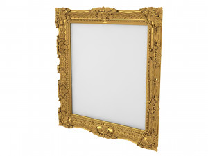 Baroque Picture Frame 13 Modello 3D