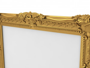 Baroque Picture Frame 13 Modello 3D