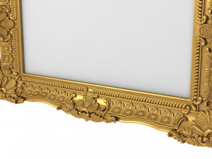 Baroque Picture Frame 13 Modello 3D