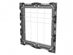 Baroque Picture Frame 13 Modello 3D