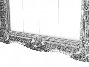 Baroque Picture Frame 13 3D Model