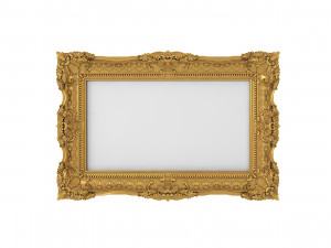 Baroque Picture Frame 12 3D 模型