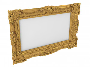 Baroque Picture Frame 12 3D Модель