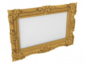 Baroque Picture Frame 12 3D Model