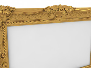 Baroque Picture Frame 12 3D Модель