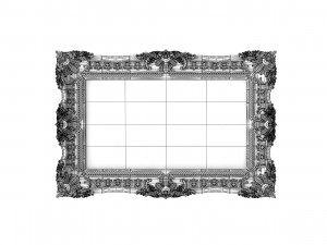 Baroque Picture Frame 12 3D Модель