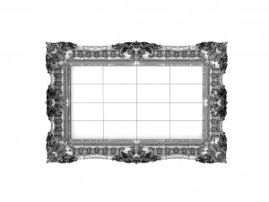 Baroque Picture Frame 12 3D Model