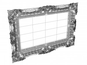 Baroque Picture Frame 12 3D Модель