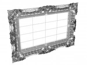 Baroque Picture Frame 12 3D Model