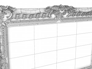 Baroque Picture Frame 12 3D Модель