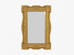 E Baroque Mirror Picture Frame 12 Model 3D