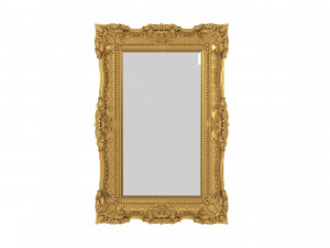E Baroque Mirror Picture Frame 12 Model 3D