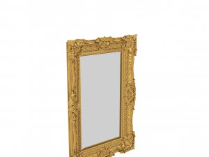 E Baroque Mirror Picture Frame 12 3D Model