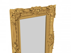 E Baroque Mirror Picture Frame 12 Model 3D