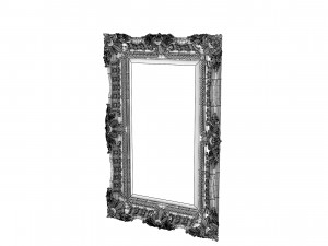 E Baroque Mirror Picture Frame 12 Model 3D