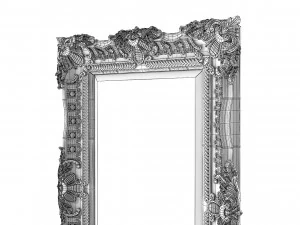 E Baroque Mirror Picture Frame 12 3D Model