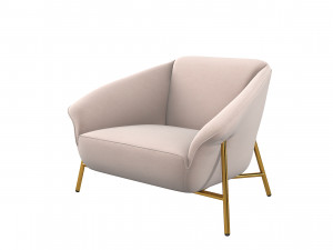 Ulivi Salotti Dora luxury Armchair v2 3D Модель