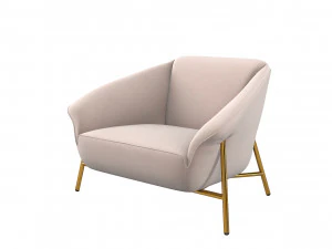 Poltrona de luxo Ulivi Salotti Dora v2 Modelo 3D