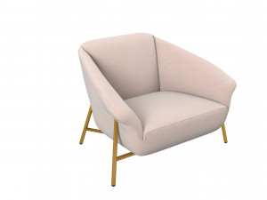 Ulivi Salotti Dora luxury Armchair v2 3D 모델