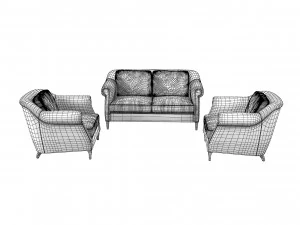 Wilson Sofa amp Chair Set 3D Model