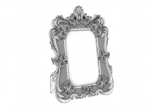 Best Baroque Photo Frame Collection 3D 모델