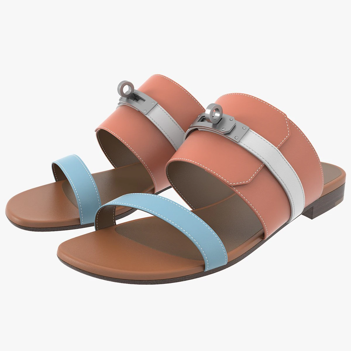 Hermes Avenue Sandal 3D Model .c4d .max .obj .3ds .fbx .stl .blend