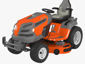 Trator de jardim Husqvarna TS 354XD Modelo 3D