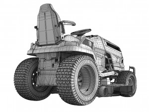 Husqvarna TS 354XD Garden Tractor Model 3D