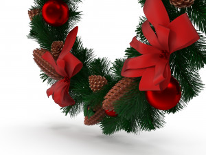 Christmas Wreath Model 3D