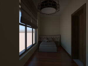 Barn Style Cottage with interior 3Dモデル