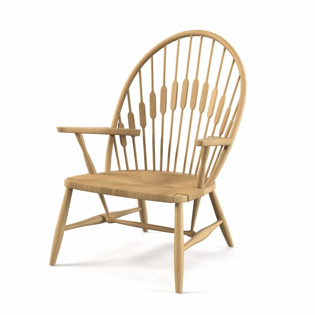 Hans Wegner Peacock Chair 3D 모델 .c4d .max .obj .3ds .fbx .stl .blend 