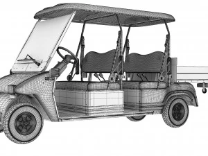 Melex Electric Vehicle 3D Model