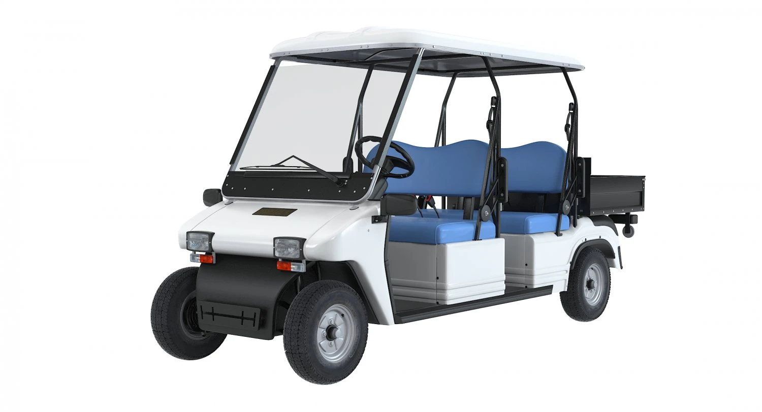 Melex Passenger Electirc Vehicle 3D Model .c4d .max .obj .3ds .fbx .stl .blend 